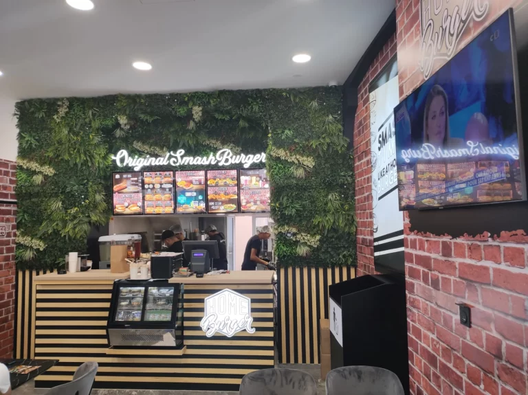 Comptoir décor intérieur - Home Burger - Grenoble
